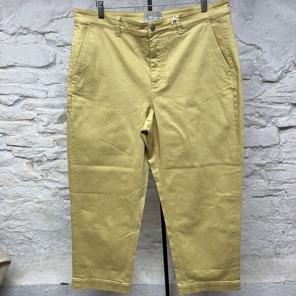 NWT Retail $98 Everlane The Straight-Leg Crop Pants Jeans Stretch Size 20 Tall - Picture 1 of 7